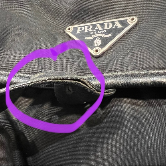 Prada Vela Small Shoulder Bag in Nero (black) - Authentic - Picture 10 of 10